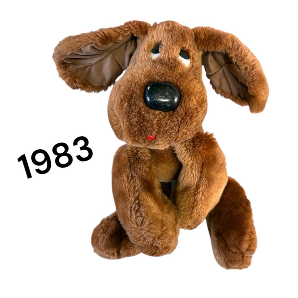 Vintage Sad Eye Puppy Plush